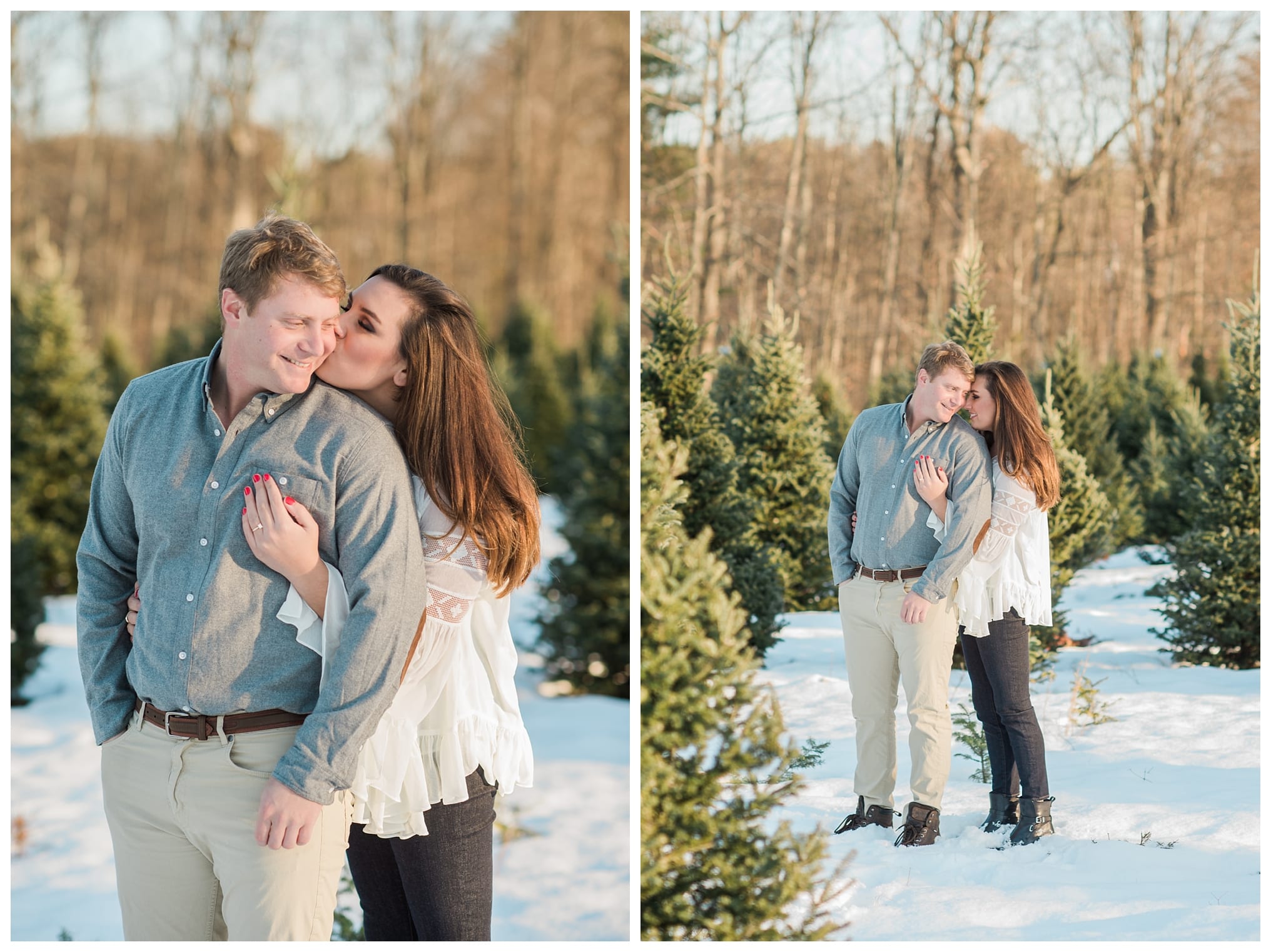 Winter engagement photography 
