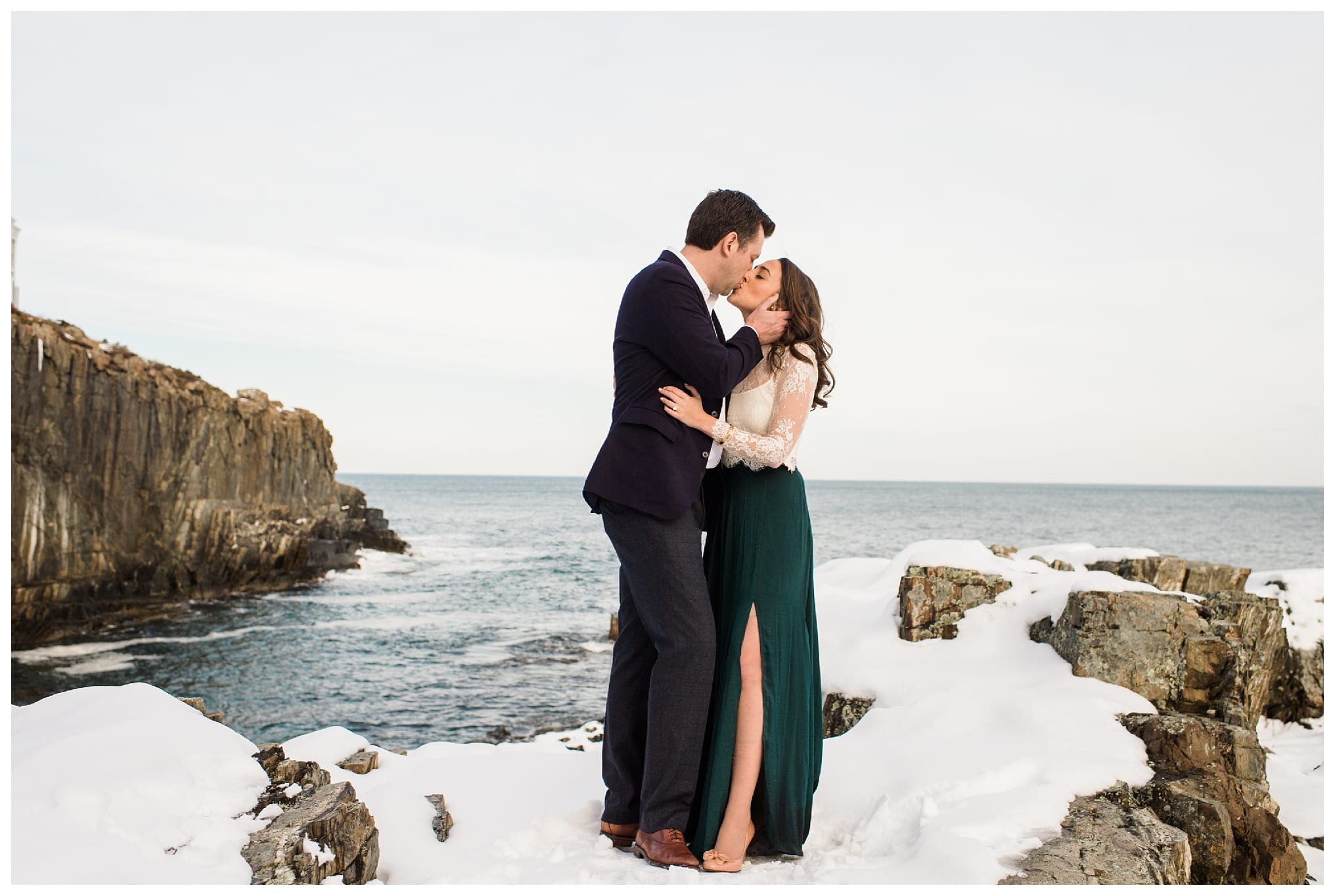 Cliff House Maine Engagement