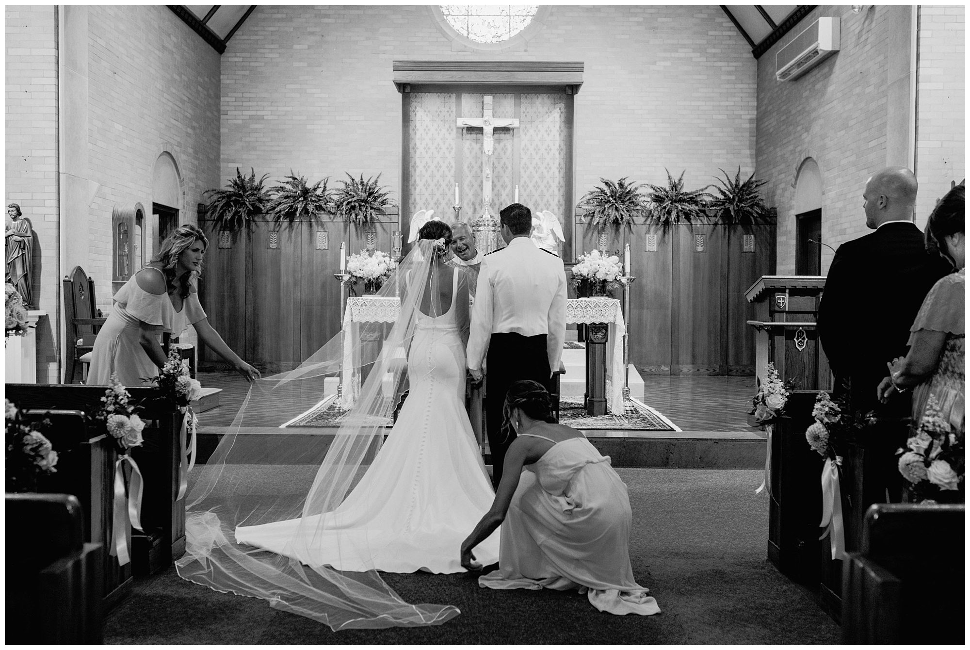 Church wedding ceremony in Seacoast, NH.