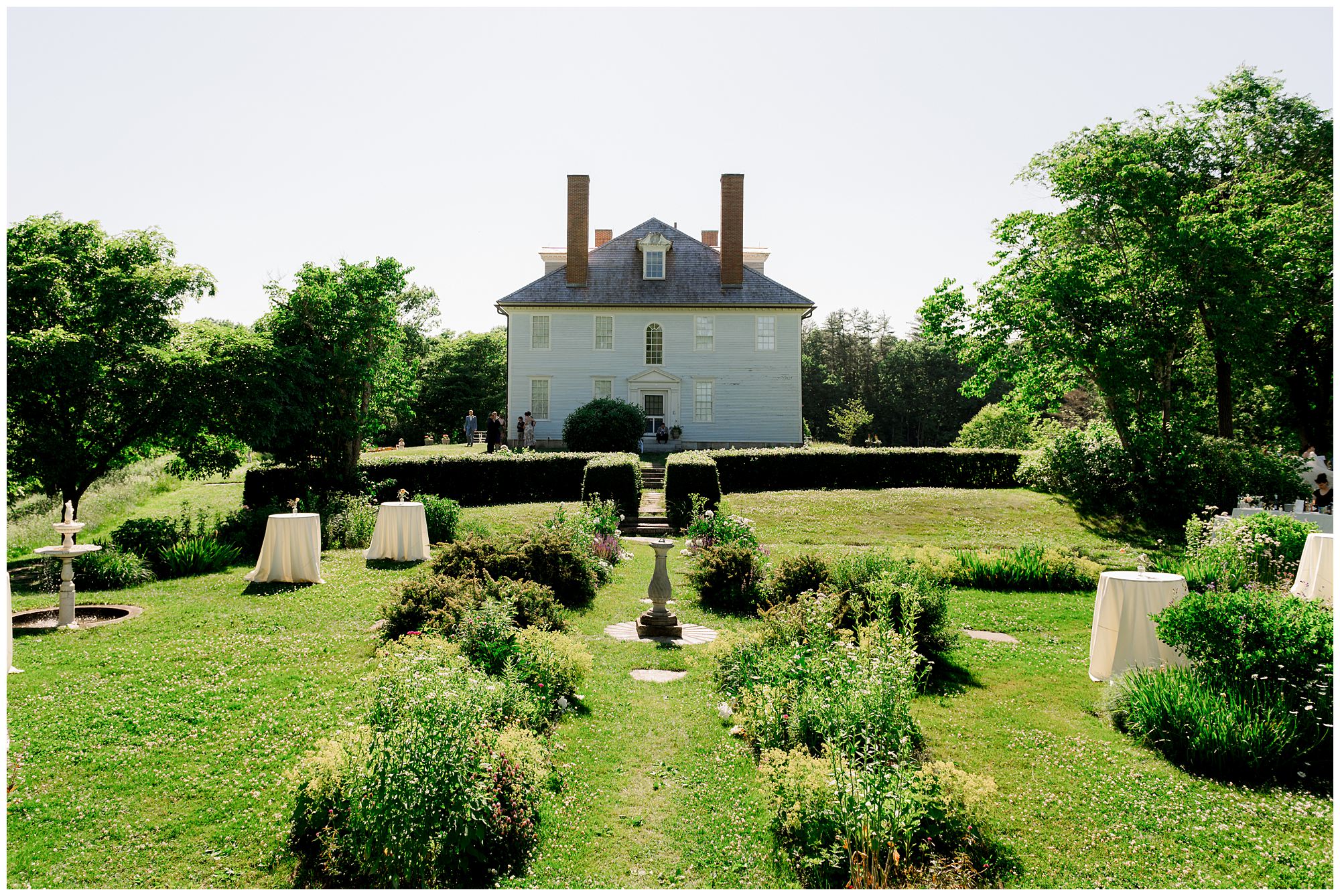 Stunning south Berwick wedding venue Hamilton house perched on a hill overlooking stunning gardens