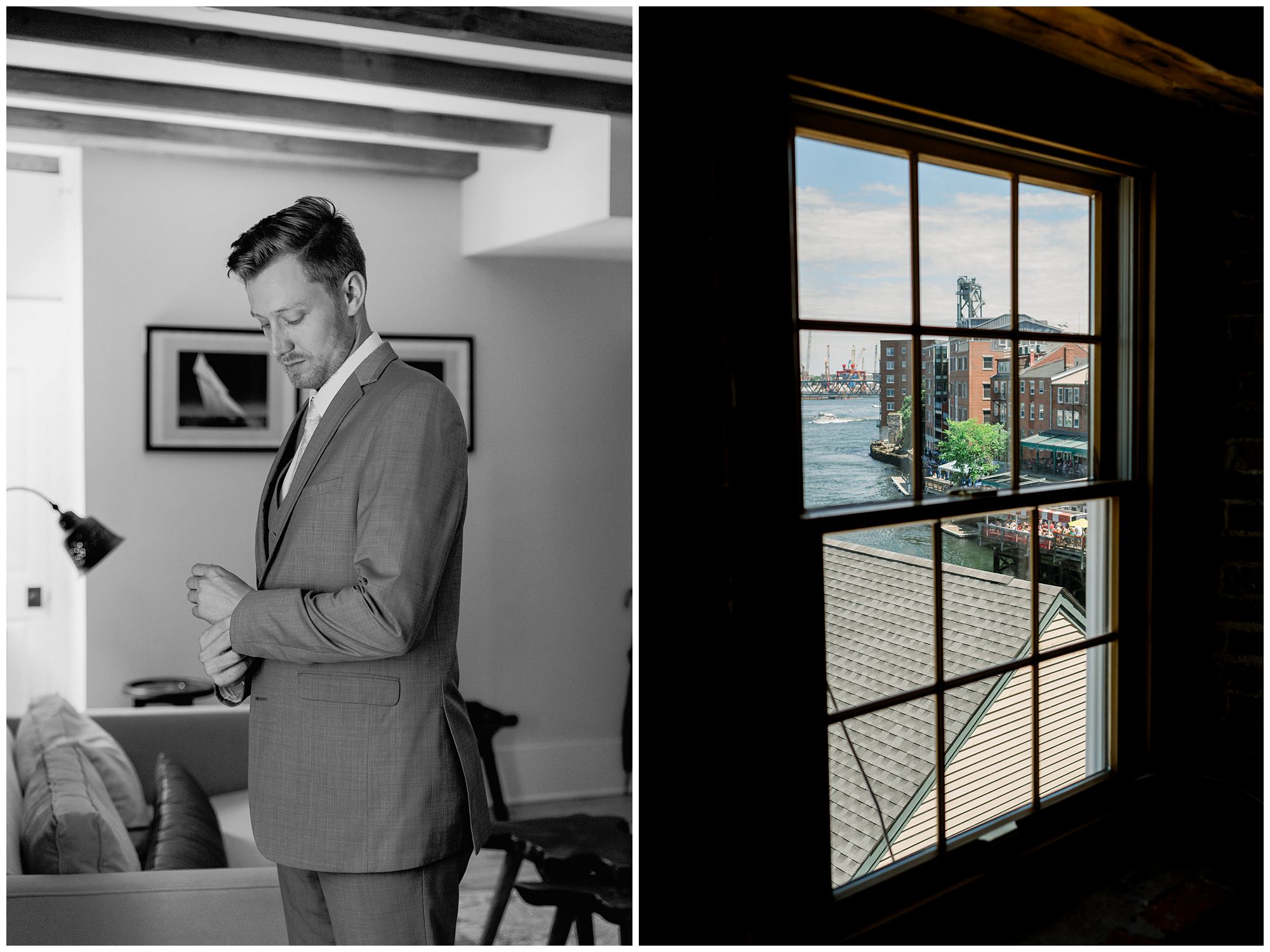 Groomsmen photos at Hamilton House in South Berwick Maine