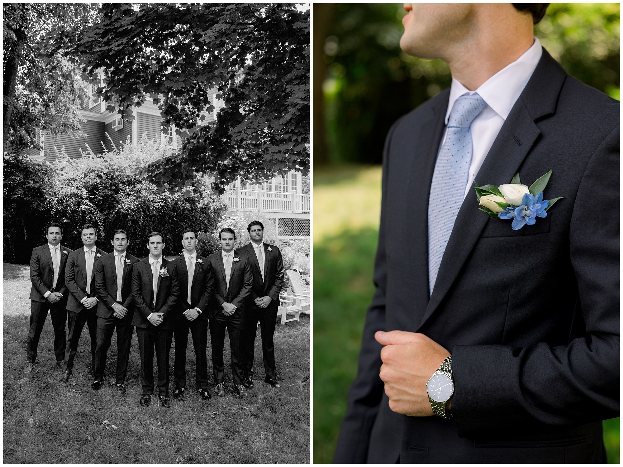 Groomsmen photos at York Golf & Tennis Club