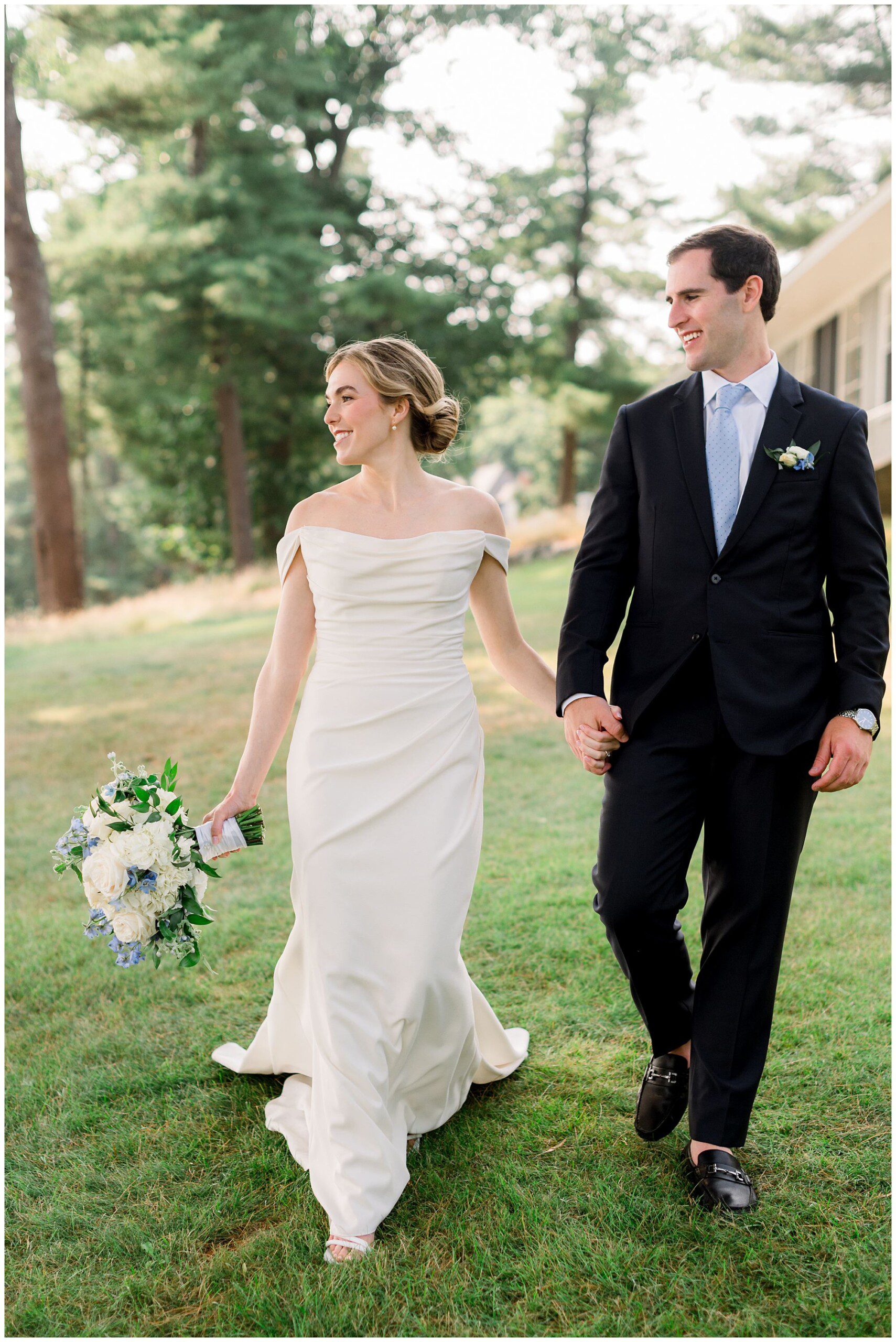 Bride & Groom Portraits at York Golf and Tennis Club 