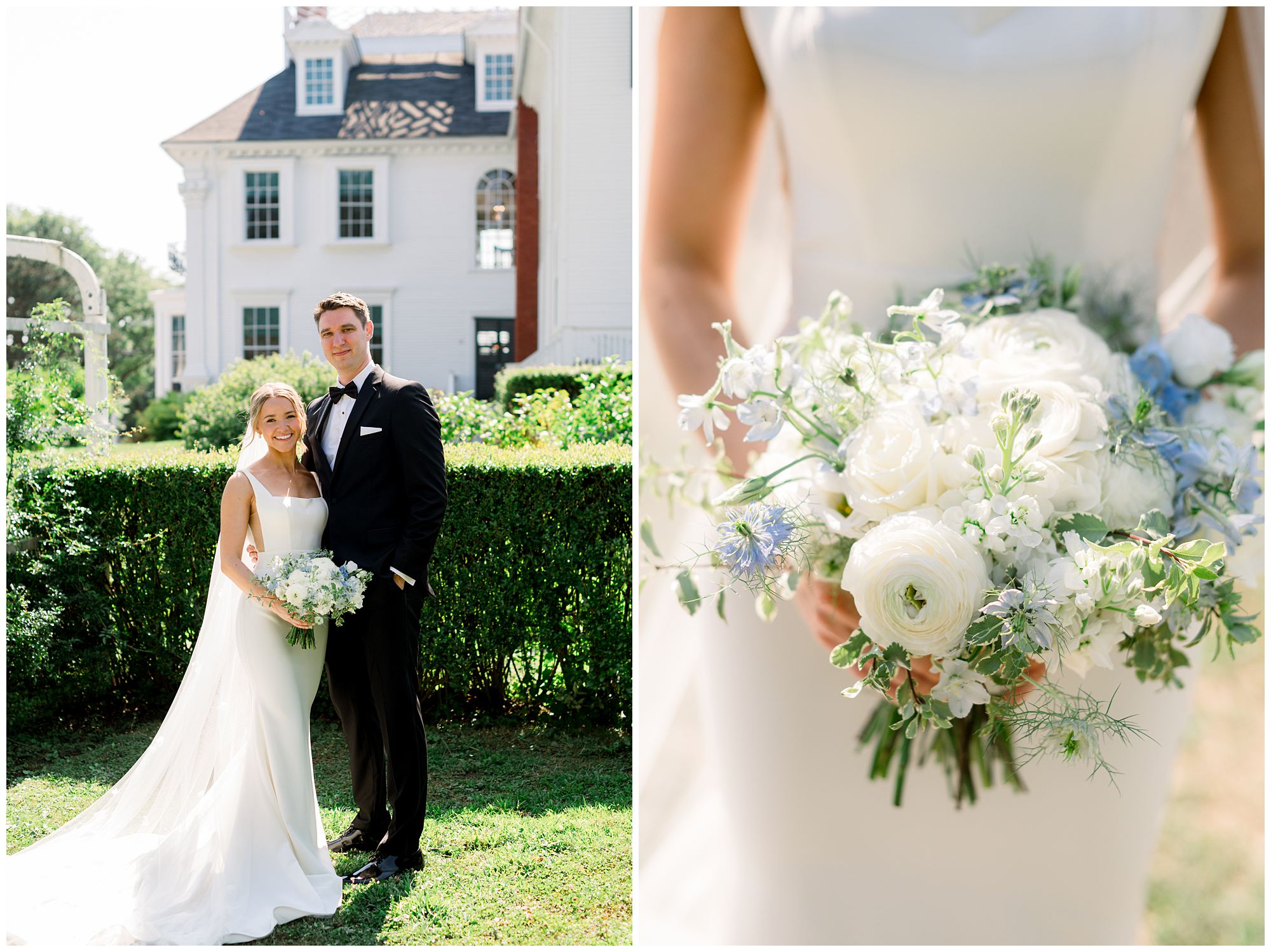First Look at Langdon House wedding in Portsmouth, NH