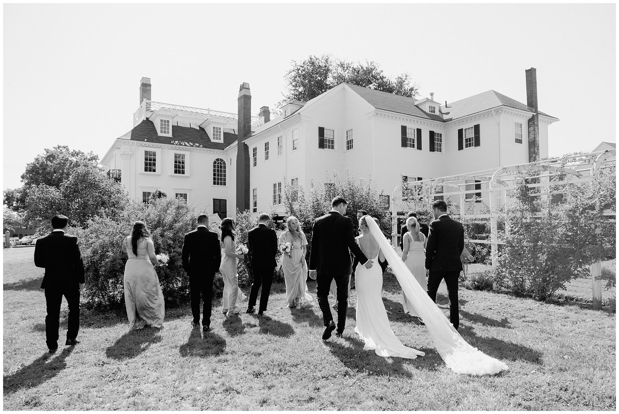 Wedding Party photos at Langdon House wedding
