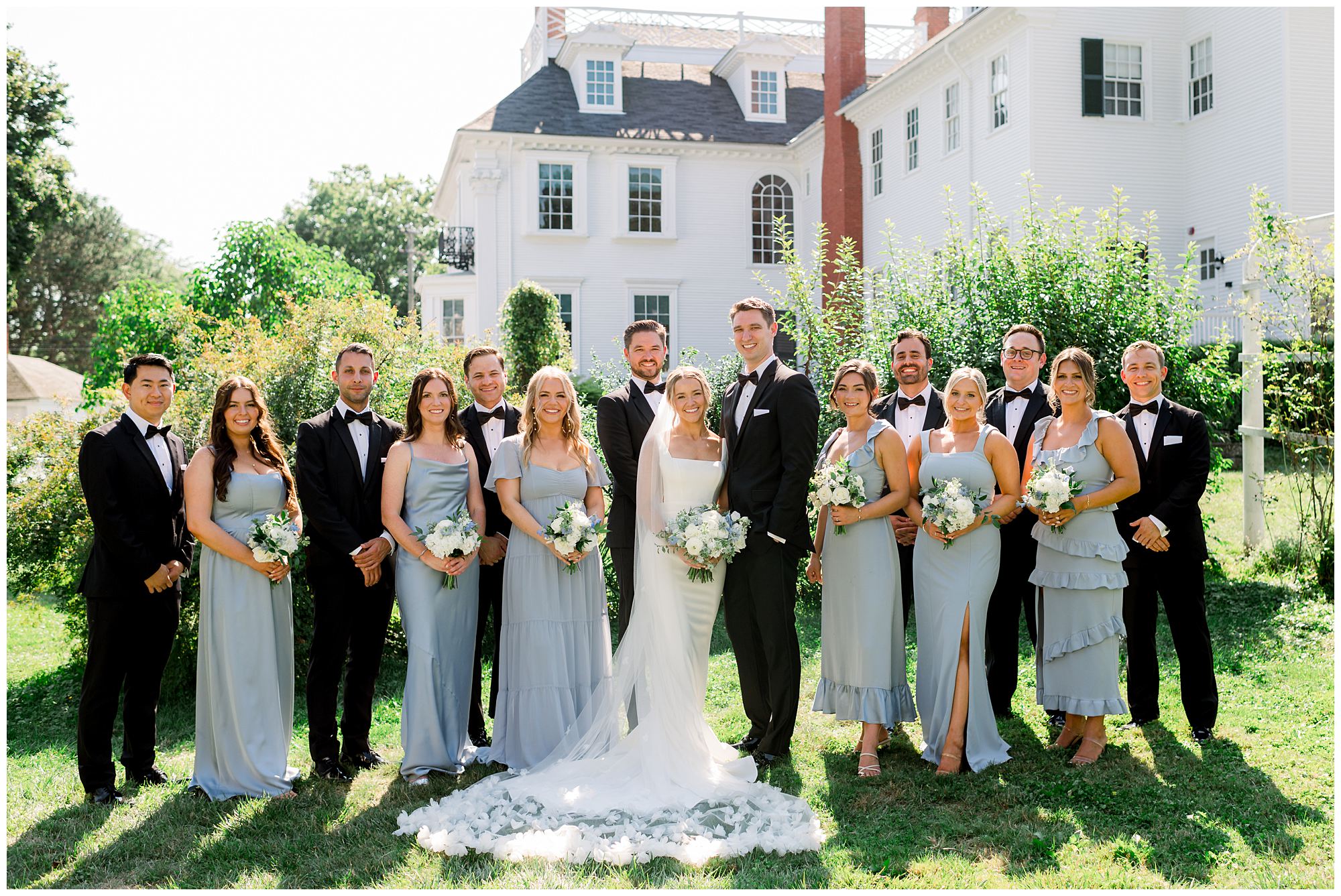 Wedding Party photos at Langdon House wedding