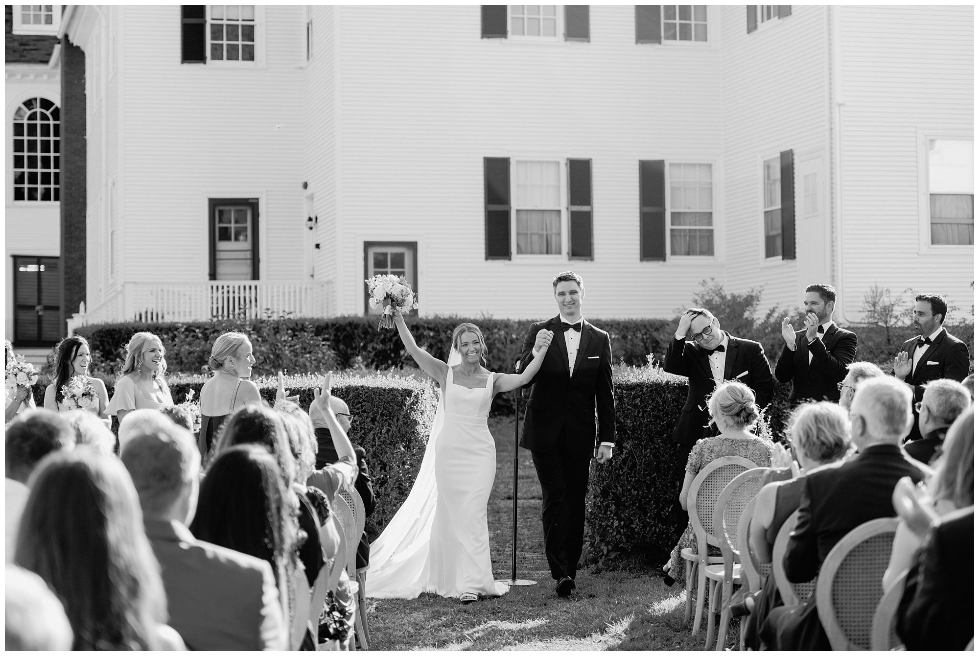 Wedding ceremony at Langdon House