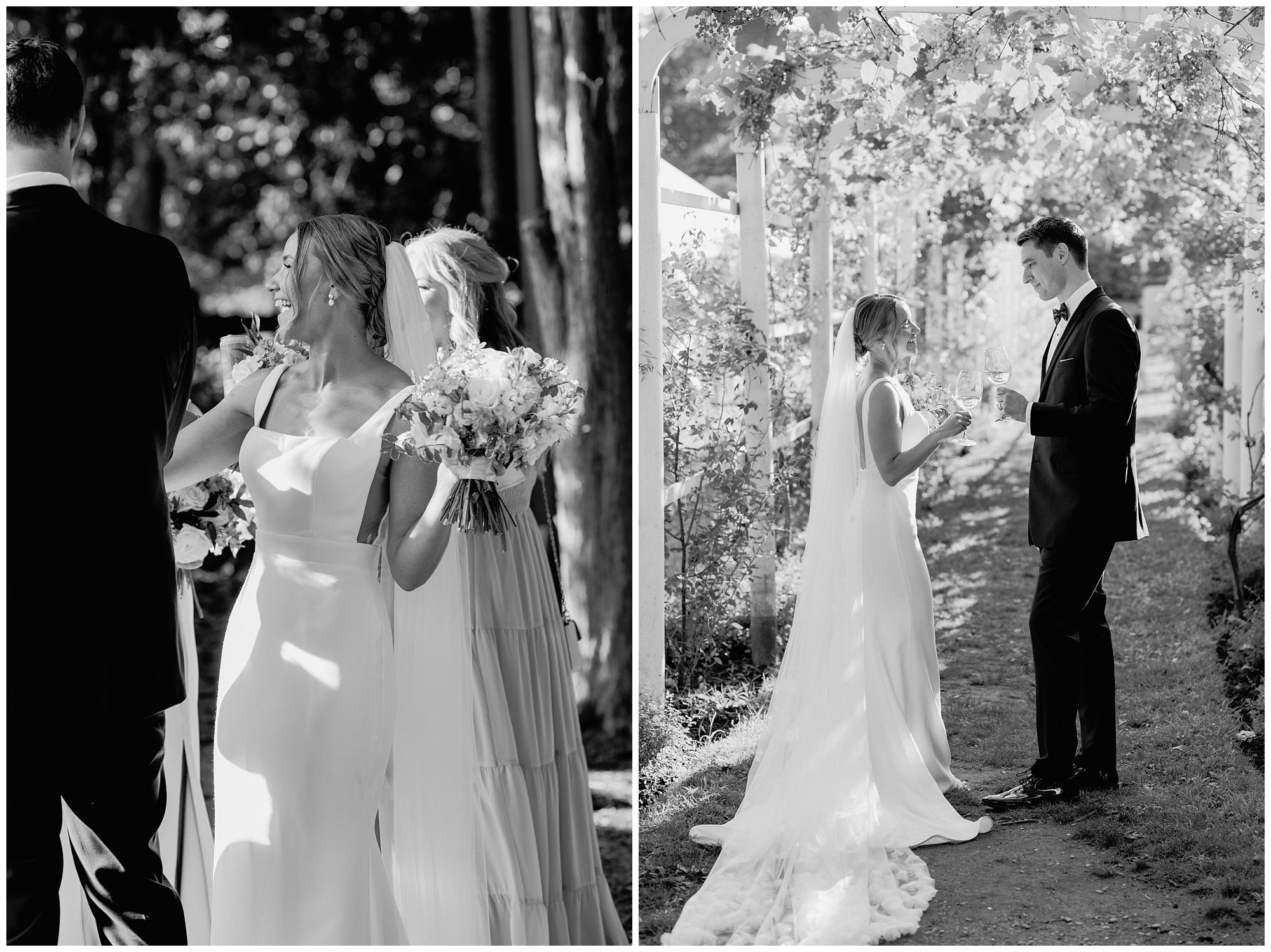 Wedding ceremony at Langdon House 
