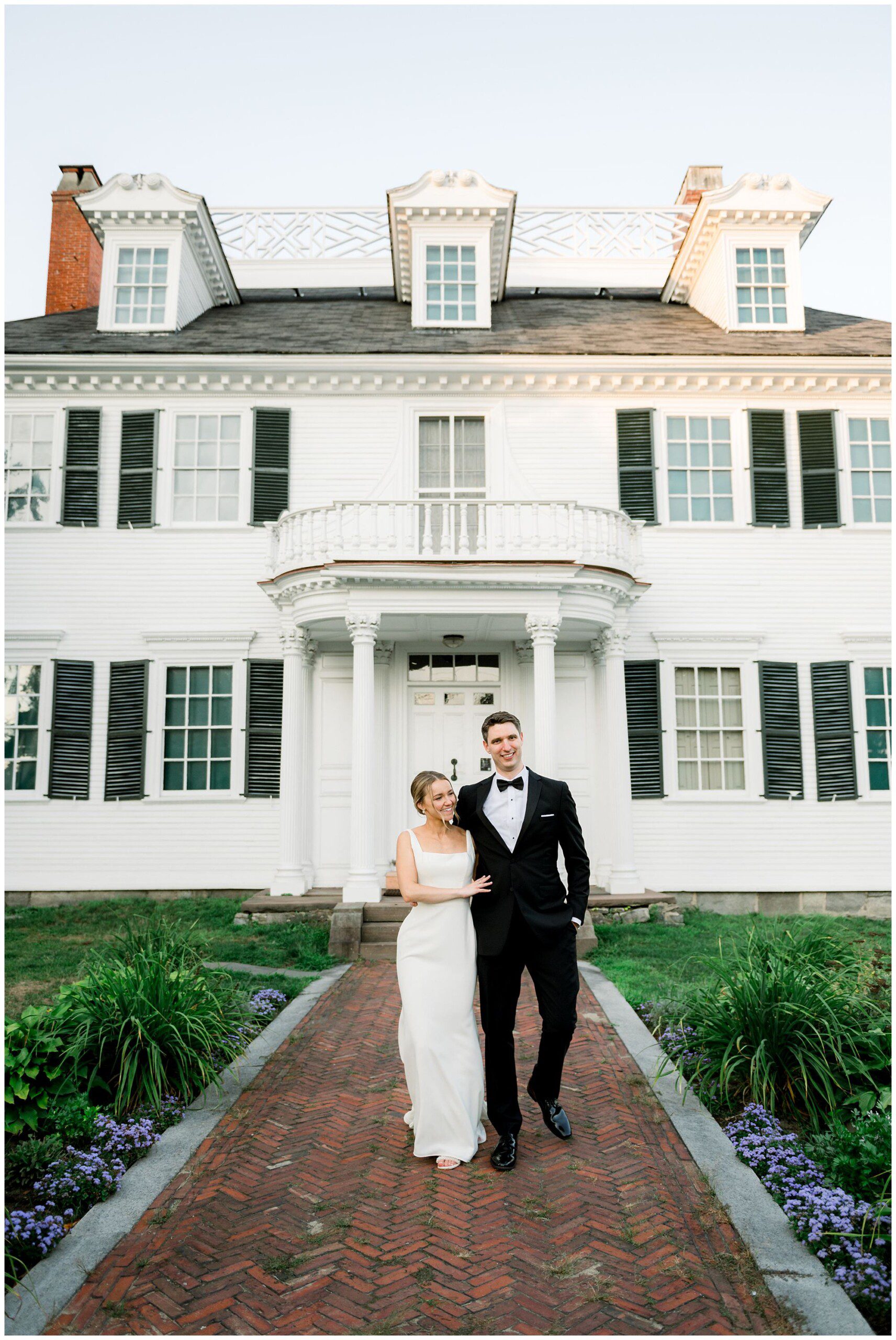 Bride & Groom photos at Langdon House in Portsmouth, NH
