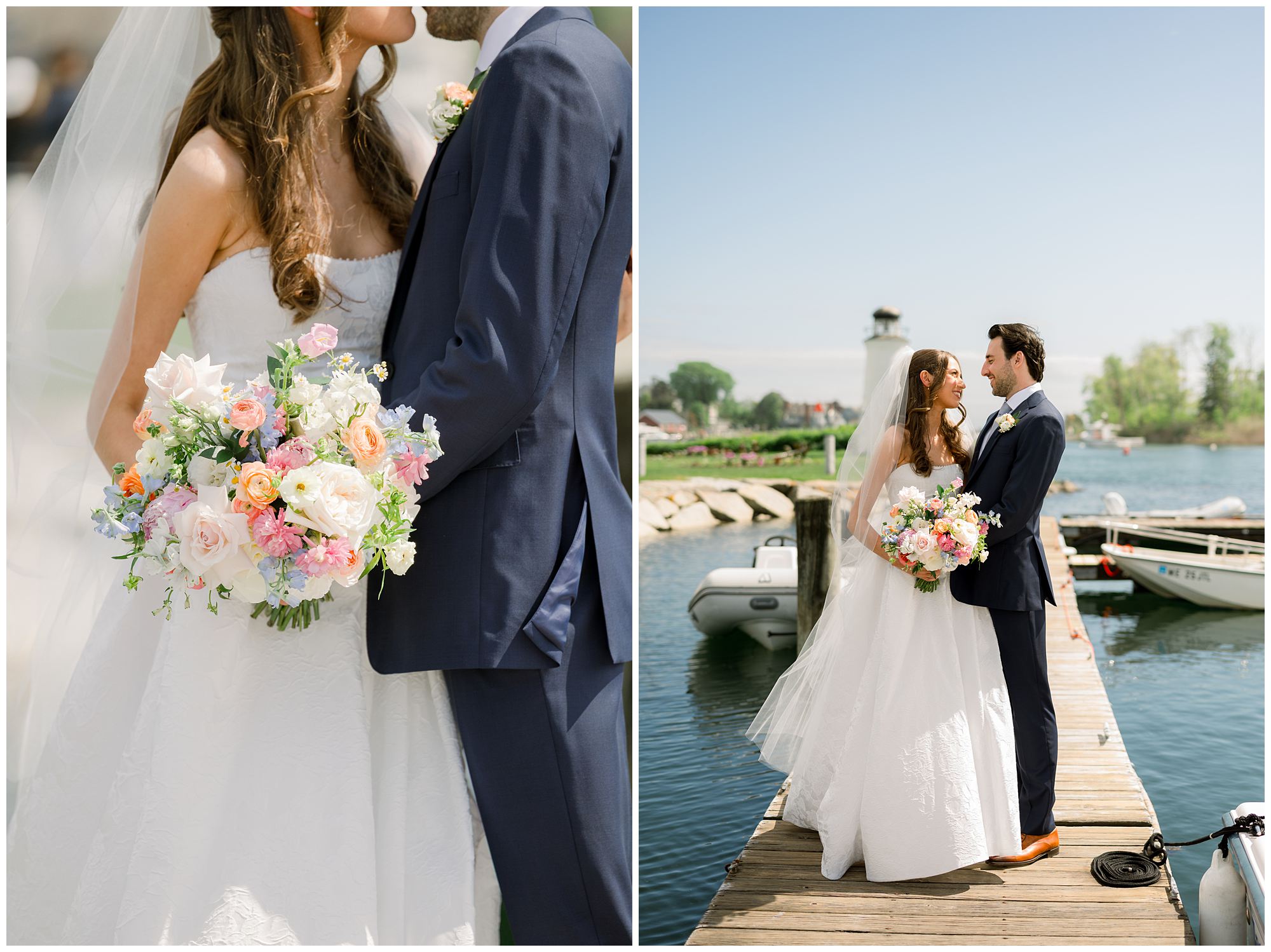 Bride & Groom photos at Nonantum Resort in Kennebunkport maine