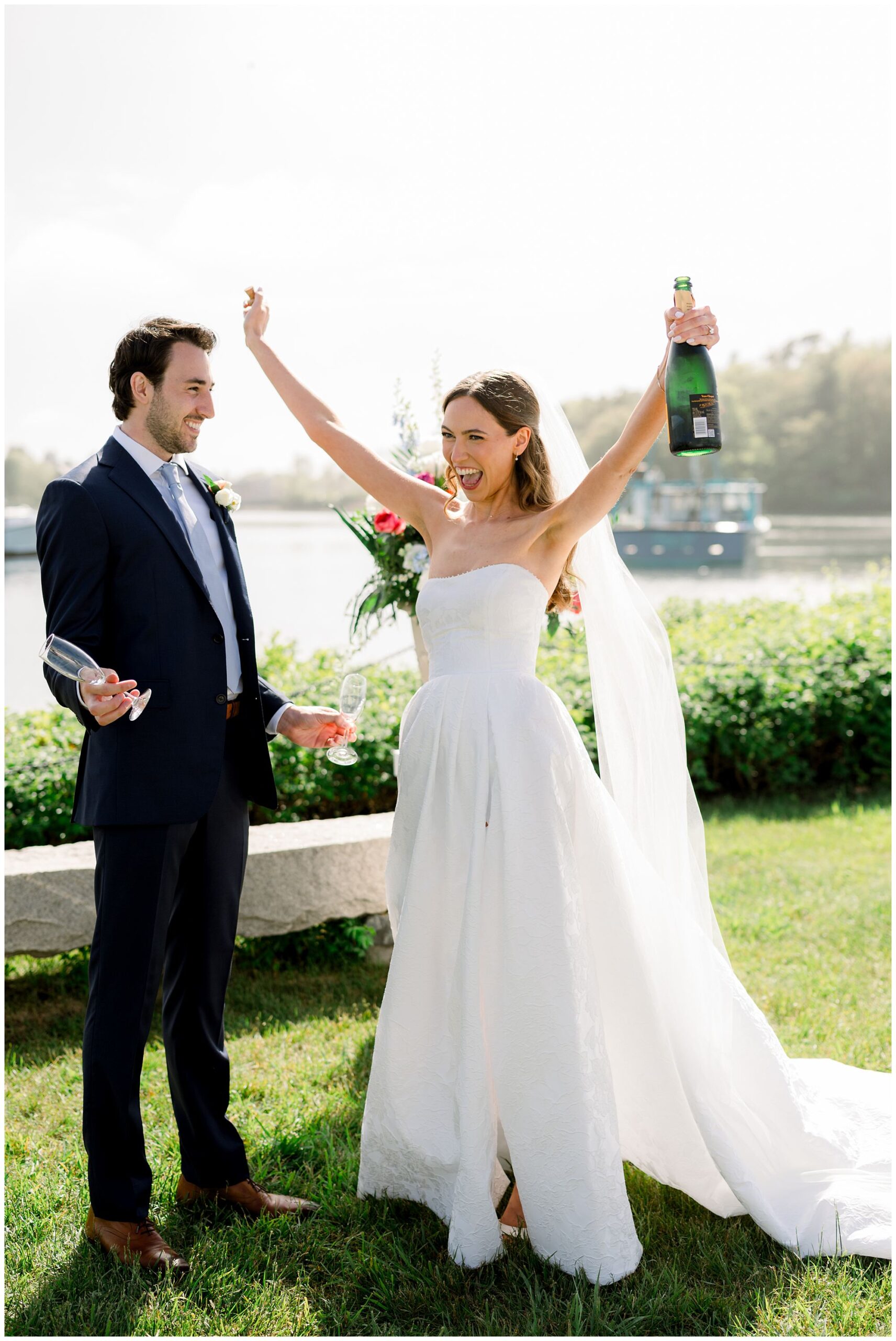 Champagne toast at Nonantum Resort