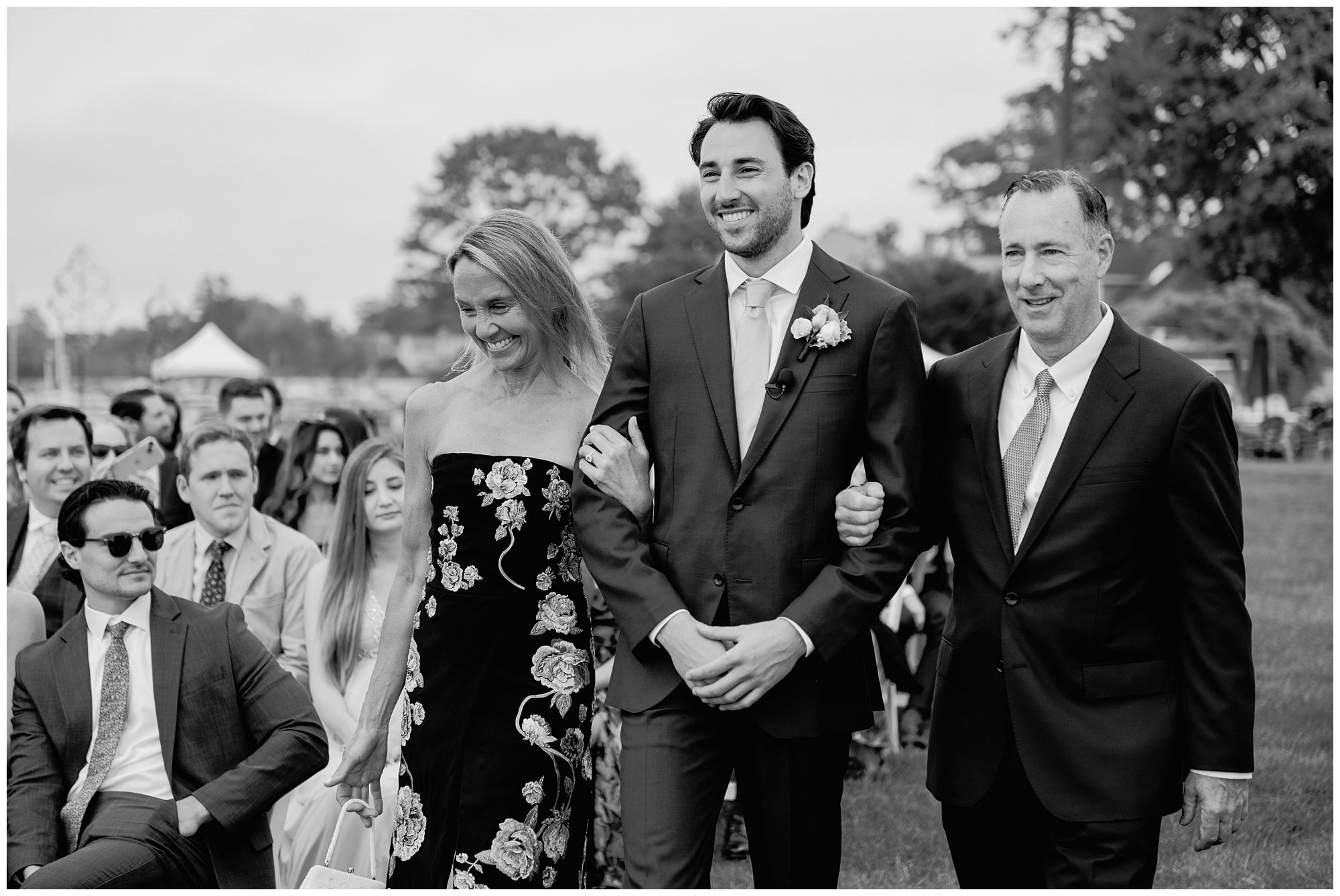 Riverfront Wedding ceremony at Nonantum Resort in Kennebunkport Maine