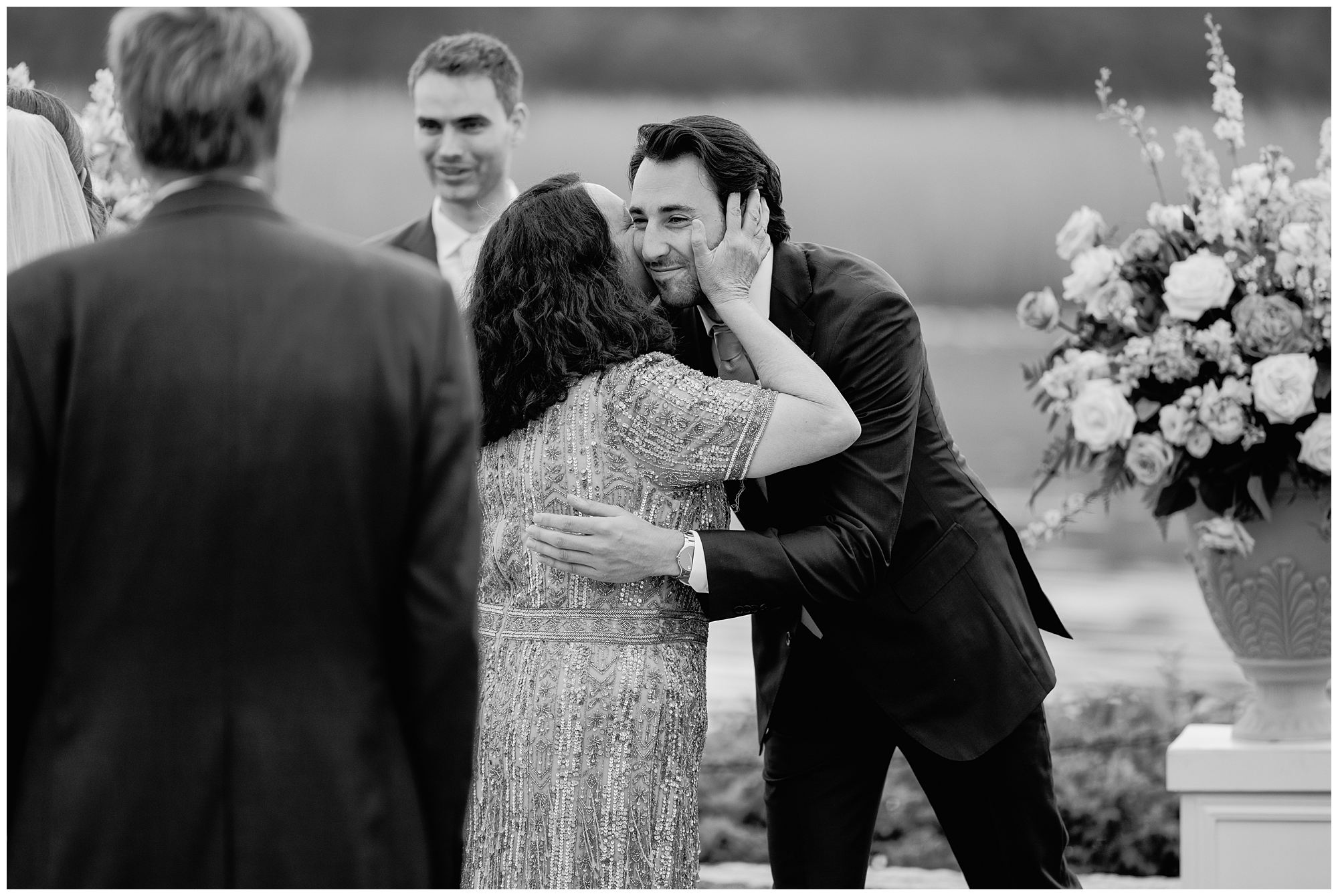 Riverfront Wedding ceremony at Nonantum Resort in Kennebunkport Maine