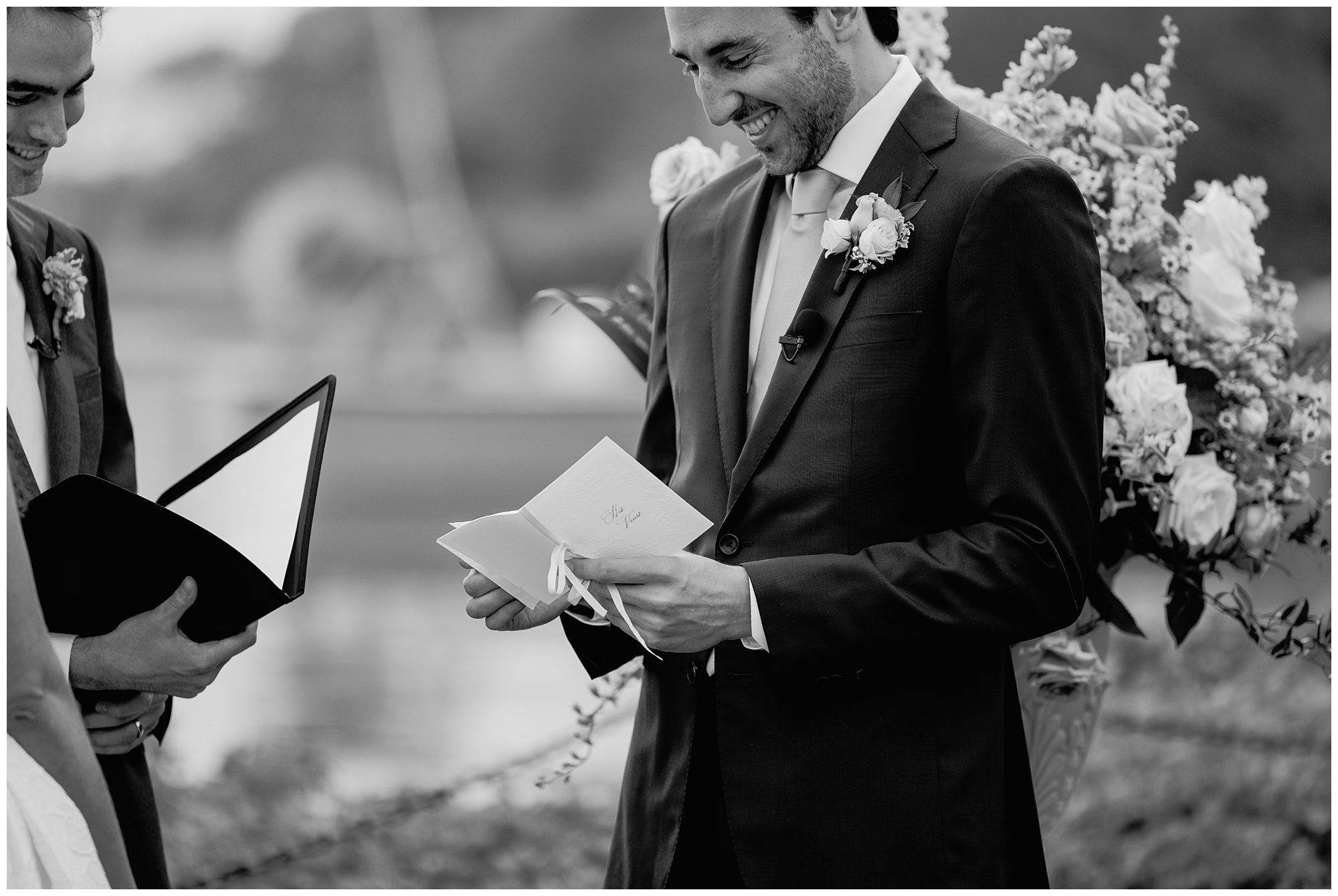 Riverfront Wedding ceremony at Nonantum Resort in Kennebunkport Maine