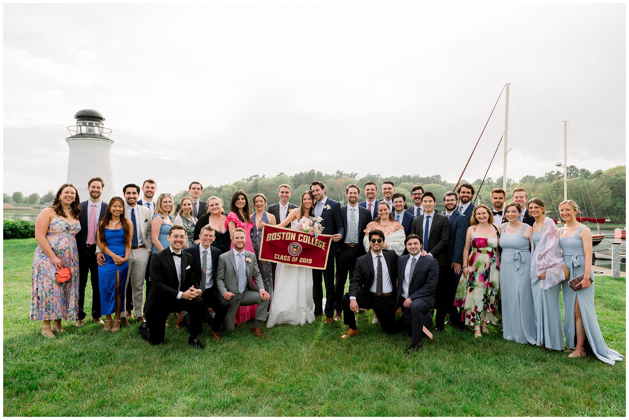 Boston College photo at Nonantum Resort wedding