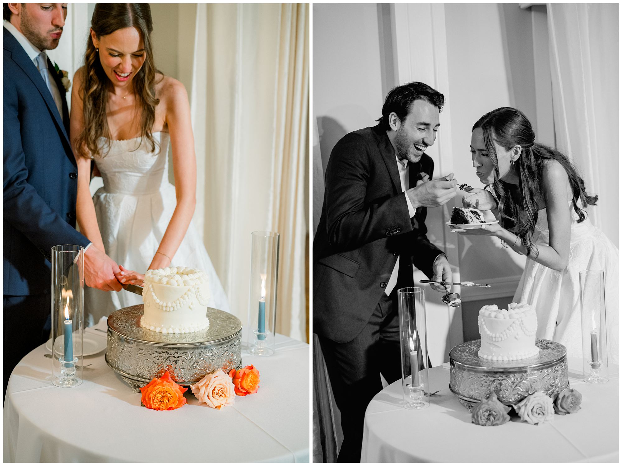 Cake cutting moments at Nonantum Resort