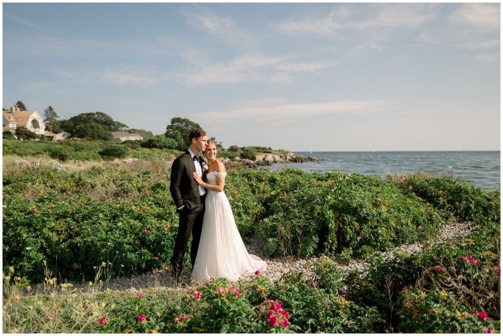 Bride & Groom photos at Colony Hotel Beach