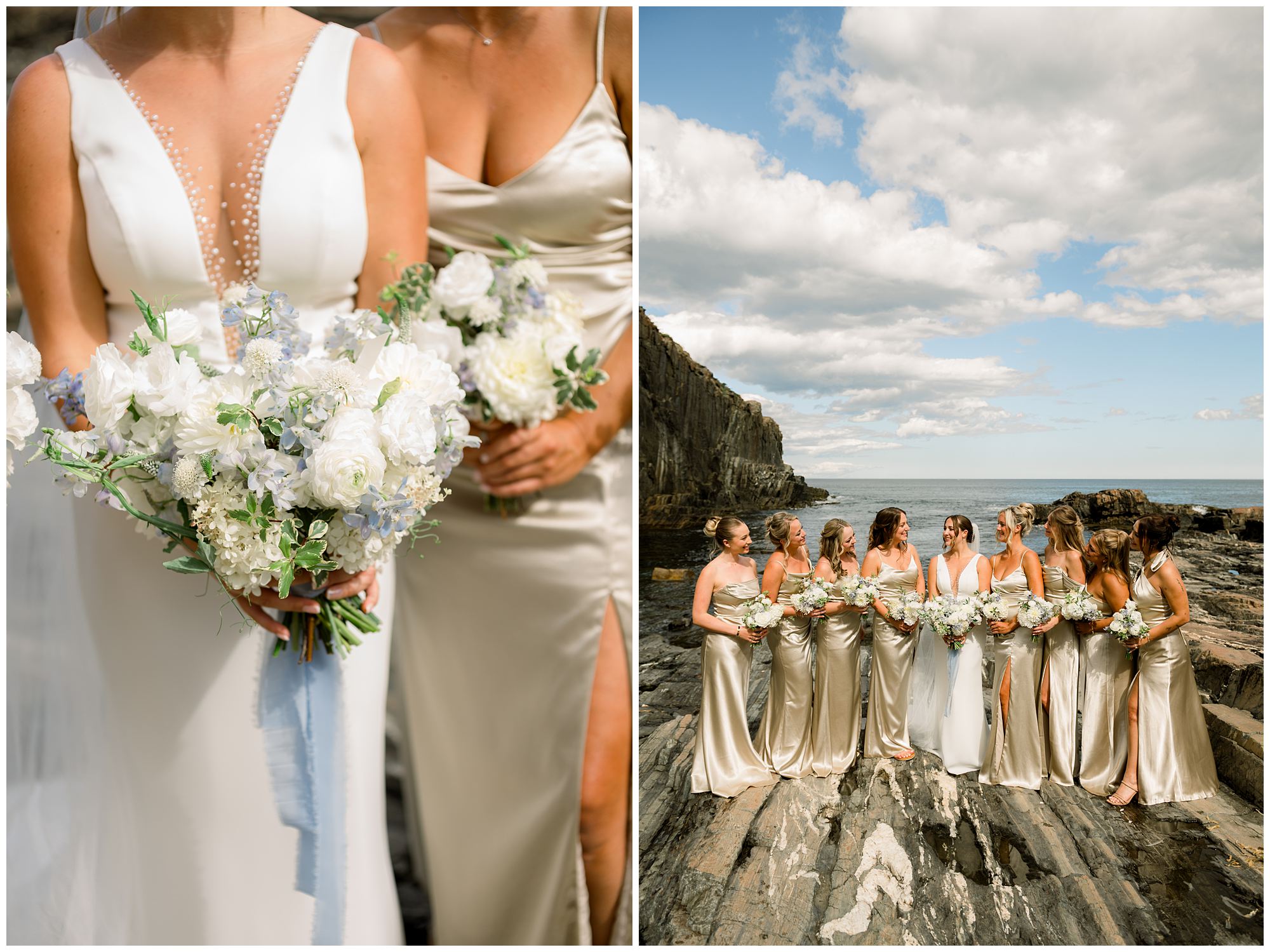 Bridesmaid photos at Cliff House Maine