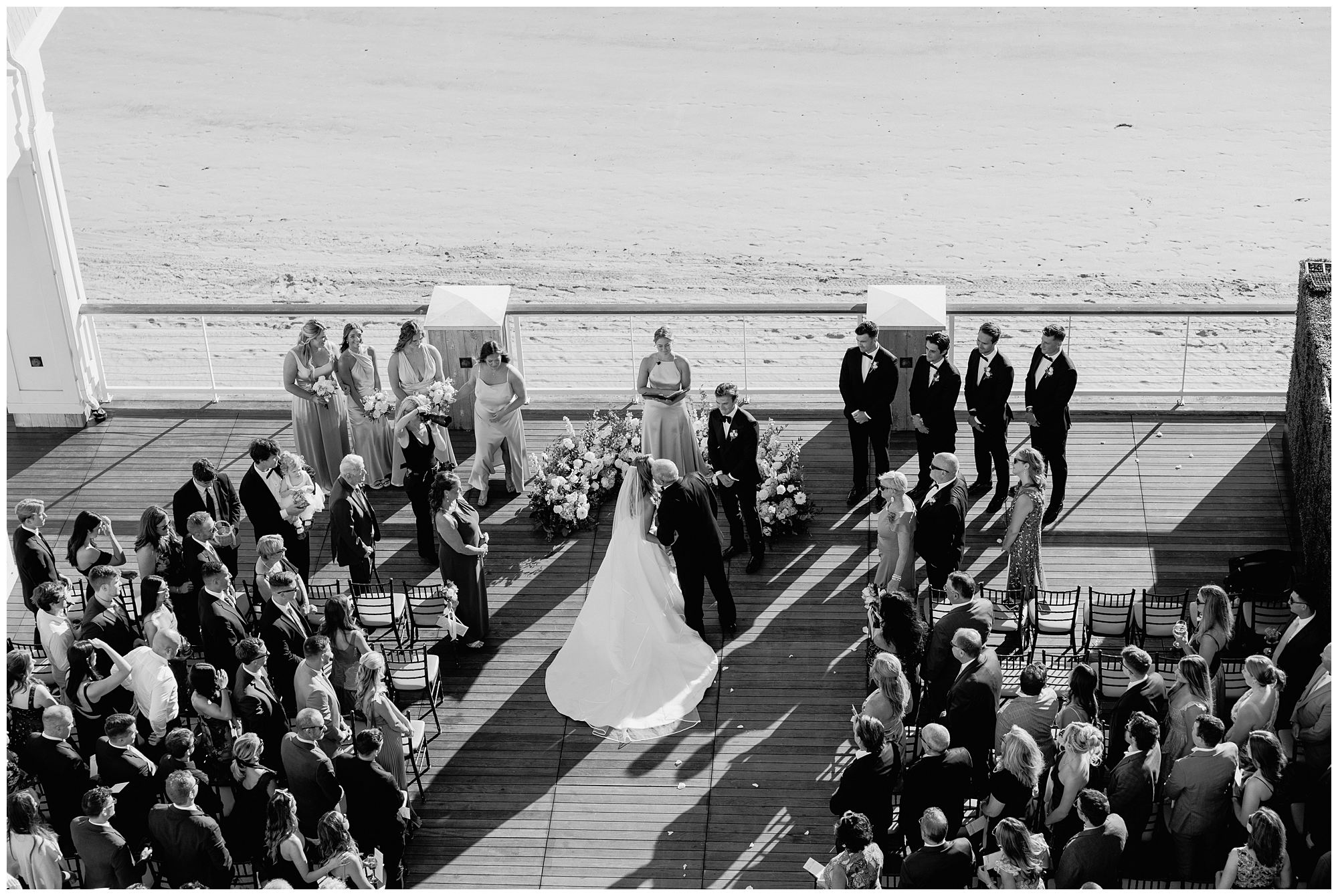 Beauport Hotel Wedding ceremony overlooking the ocean.