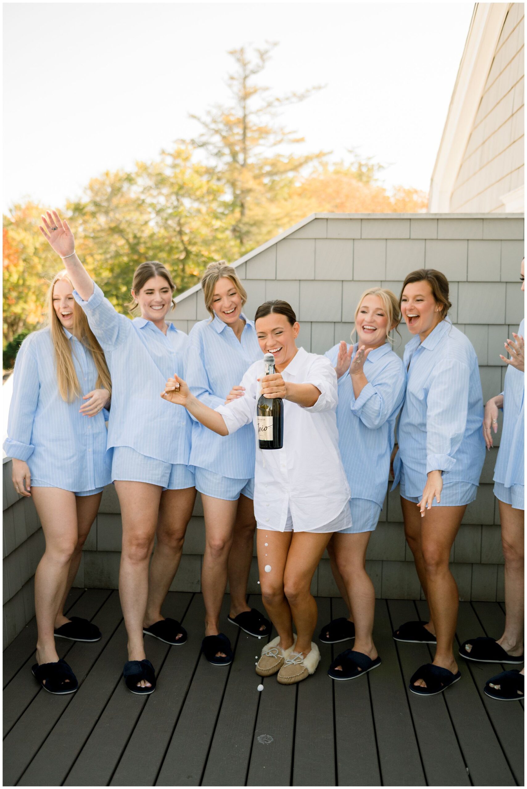 Bride getting ready at Black Point Inn in Scarborough Maine