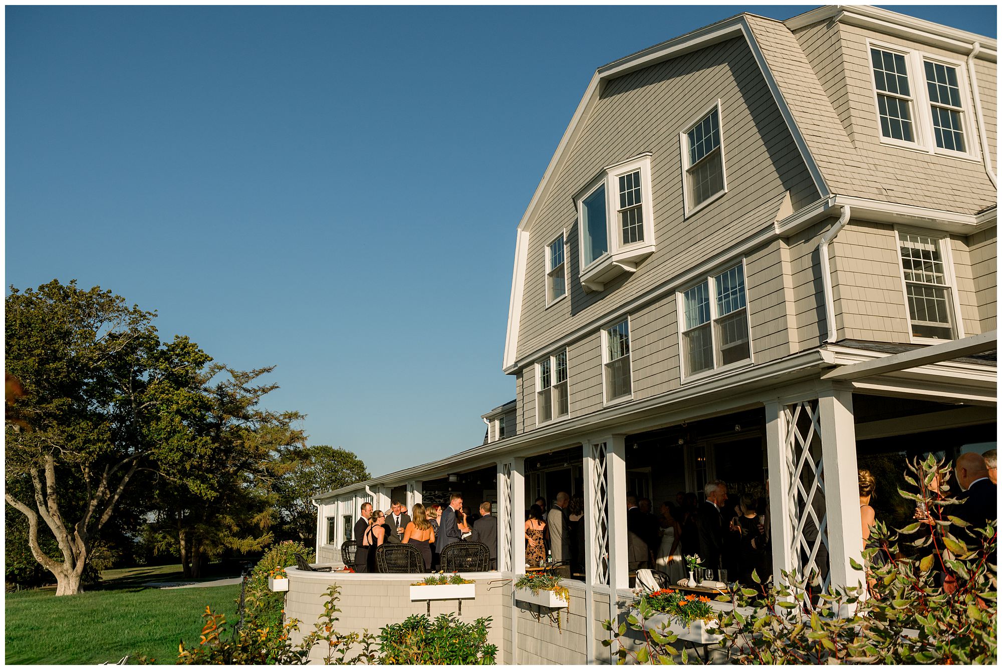 Cocktail hour at Black Point Inn in Scarborough Maine